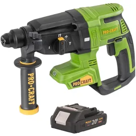 PROCRAFT PHA40bb Akku Bohrhammer 20 V 2,6 J SDS plus 2,0 Ah