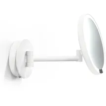 Decor Walther Just Look Wandkosmetikspiegel LED mit Direktanschluss, weiß matt - Vergrößerung 5-fach