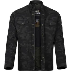 Bores Militaryjack Jacken-Hemd camouflage schwarz 4XL