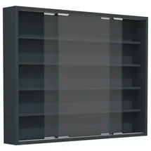 VCM Vitrine ¦ grau ¦ Maße cm