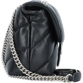 PINKO Love Puff Classic Umhängetasche Leder Grau/Black/Silver