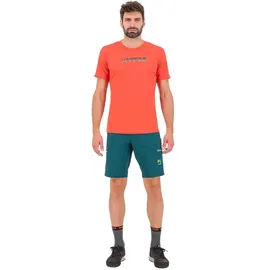 Karpos Loma Kurzarm-t-shirt - Paprika / Sea Spray - 2XL