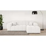 otto home Ecksofa OTTO HOME "CASSY L-Form, Schlafsofa mit Bettkasten, Maße B/T/H: 245/165/88 cm", beige (creme), B:248cm H:83,5cm T:165,5cm, 94% Polyester, 6% Nylon, Sofas, Ecksofa, mit 2 Rückenkissen, Recamiere rechts oder links bestellbar