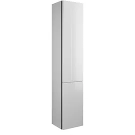 Burgbad Badu Hochschrank 35 cm 2 Türen Weiß
