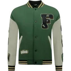 Enos  Blazer Oversized Letterman Jacke Für  in Grün, EU XXL