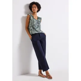 STREET ONE Blusentop mit Snake Print Blau 36