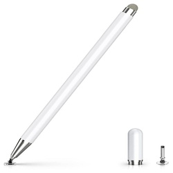 GelldG Eingabestift Tablet Stift 2 in 1 iPad Stift iPad Touchscreen Stift weiß