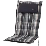 Möbelträume Sessel Hochlehner Auflagen 120 cm lang 8 cm dick in grau Dessin Miami 90584-700 (ohne Sessel) (1)
