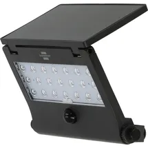 Brennenstuhl Solar LED Strahler SOL 1000 Pad / LED Wandleuchte für außen mit Bewegungsmelder (Solarlampe IP65, 1000lm, 4 verschiedene Licht Modi, Dämmerungssensor, inkl. Akku)