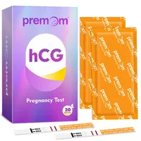 Premom Schwangerschaftstest-Kit: 20 hochsensible Frühtest-Streifen für eine zuverlässige Schnellerkennung Frühe hCG-Schwangerschaftstests mit 10 mIU/mL Sensitivität