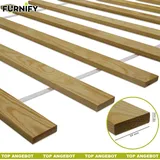 FURNIFY Lattenrost 120 x 200 cm Bettrost Rollrost | Rolllattenrost aus Kiefernholz