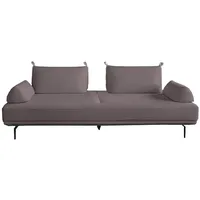 KAWOLA Sofa CANE Schlafsofa Daybed Stoff lila
