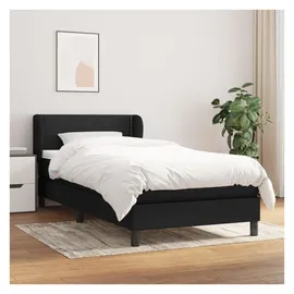 vidaXL Boxspringbett 100 x 200 cm Schwarz