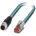 1403499 M12 RJ45 Patchkabel CAT 5e SF/UTP 3 00 m Grün Flammwidrig mit Rastnasenschutz 1 St
