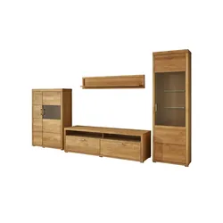 Woodford Wohnwand  Lobos II ¦ holzfarben ¦ Maße (cm): B: 338 H: 204 T: 50.0