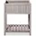 butenkist Hochbeet Geseke 75 x 45 x 85 cm Warm Grey
