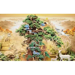 Fototapete PAPERMOON "Kultur", bunt, B:3,50m L:2,60m, Vlies, Tapeten