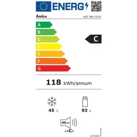 Amica KGC 384 110 E edelstahloptik