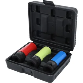KS Tools 1/2" Alu-Felgen Kraft-Stecknuss-Satz robust 3-tlg.