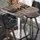 GGM Möbel Bistrotisch 60 x 60 x 75 cm Vintage Old/Edelstahl