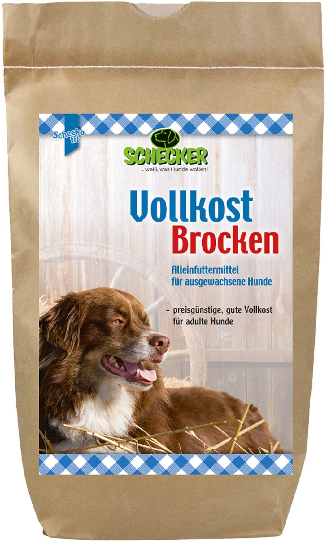 Schecker Vollkost Brocken - für ausgewachsene Hunde ohne besondere Ansprüche Futter 12 kg