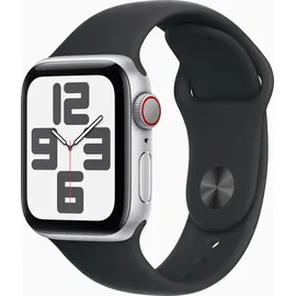 Apple Watch SE 2024 GPS + Cellular 40 mm Aluminiumgehäuse Mitternacht, Sportarmband Mitternacht M/L
