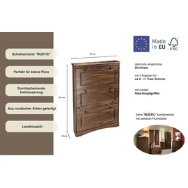 OTTO home Rustic 3 Schuhklappen 0,0 x 0,0 x 0,0 cm braun / braun