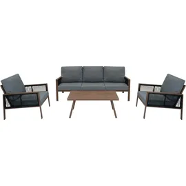 Jardi Aluminium-Sofagarnitur braun