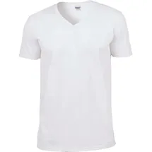 Gildan Softstyle V-Neck weiß XL