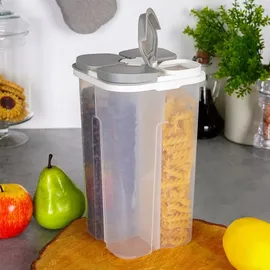 Excellent Houseware Küchenbehälter mit Dosierer transparent 2,4 l