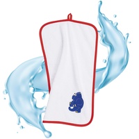 Smithy Kinderhandtuch aus 100% Baumwolle mit dem original blauen Elefanten – super weiches und praktisches Babyhandtuch in weiß Größe (30 x 50 cm)