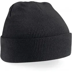 Beechfield  Kinder-Mütze Bonnet revers  Original  in Schwarz, Einheitsgrösse