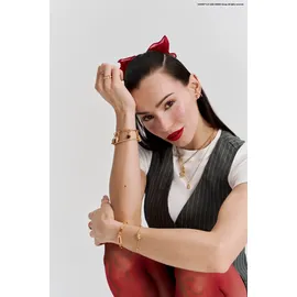 Thomas Sabo Armband mit Goldbär silberfarben A2203-051-21-L19V Größe 19