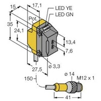 Turck Opto Sensor QS18VP6FPQ5