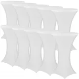 nyvi Stehtischhusse Gala Weiß Ø 80-85 cm 10er Set