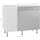 kochstation Eckunterschrank KS-Cara 100 x 58,4 x 87 cm Grau