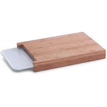 Zeller Bamboo Schneidebrett-Set Bambus 1-tlg. 38 x 26 cm Braun