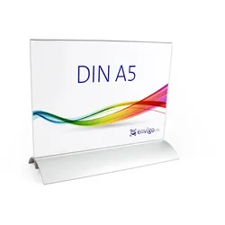 Tischaufsteller »Aluminium Clip« DIN A5 quer