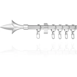 Lichtblick Gardinenstange Lilie, - Silber