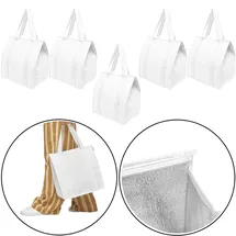 TOPS Knives 5 x Kühltasche Groß Einkaufstasche ca. 35,5 x 25 x 38 cm Reißverschluss – Isoliertasche für Flaschen & Lebensmittel –