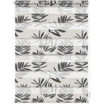 Lichtblick Duo Rollo / Doppelrollo Klemmfix 100 x 150 cm black watercolor branches/schwarz