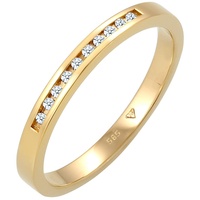Elli DIAMONDS Verlobungsring Verlobung Bandring Diamant (0.05 ct.) 585 Gelbgold