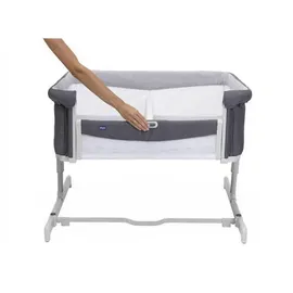 Chicco Beistellbett NEXT2ME Twins Magnet Grey, Grau