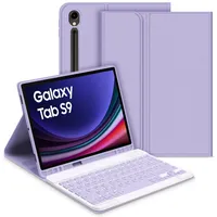 GOOJODOQ für Samsung Galaxy Tab S9 2023 Tastatur Hülle, QWERTZ Abnehmbare Tastatur mit Schutzhülle für Neu Galaxy Tab S9 11 Zoll 2023 (SM-X710/SM-X716B/SM-X718U), Lila