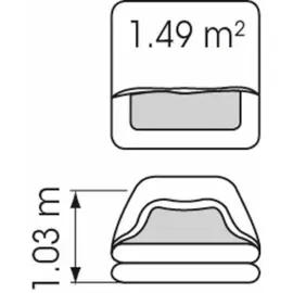 Plastimo Transocean Iso Bag Rettungsfloß - Yellow / Orange - 4 Platz