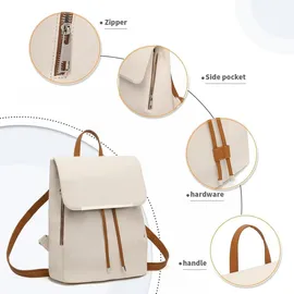 luxuskollektion Miss Lulu Damen Kunstleder Rucksack Elegant
