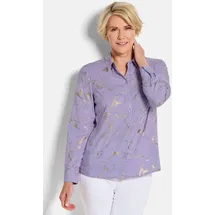 GOLDNER Druckbluse mit schimmerndem Print Lila 38
