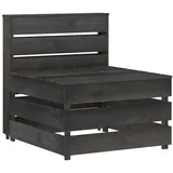 vidaXL Garten-Mittelsofa 0 x 0 x 0 cm Grau