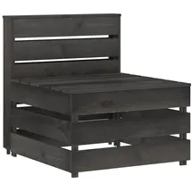 vidaXL Garten-Mittelsofa 0 x 0 x 0 cm Grau