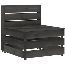 vidaXL Garten-Mittelsofa 0 x 0 x 0 cm Grau
